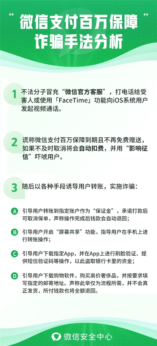 利用百万保障名义实施诈骗！微信封禁大批账号：解析诈骗全流程